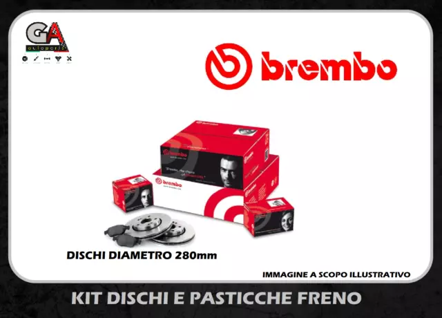 Kit Dischi Freno Brembo E Pastiglie Brembo Vw Golf 4 Iv Tutti (Diametro 280) Ant