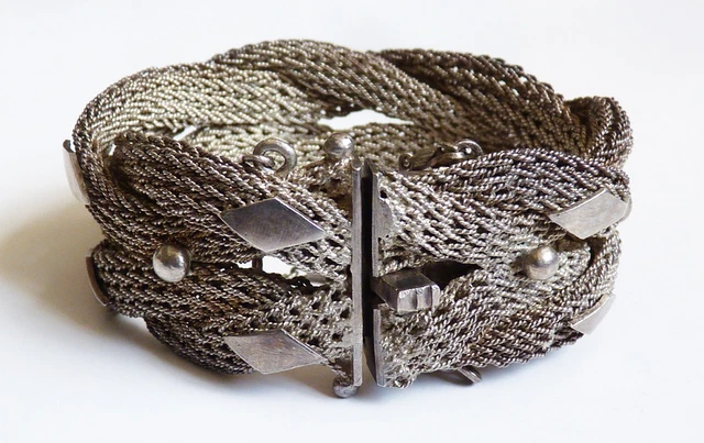 Bracelet Chaîne En Argent Massif 925 Poinçonné - Longueur 19-20 Cm, Fermoir Mousqueton