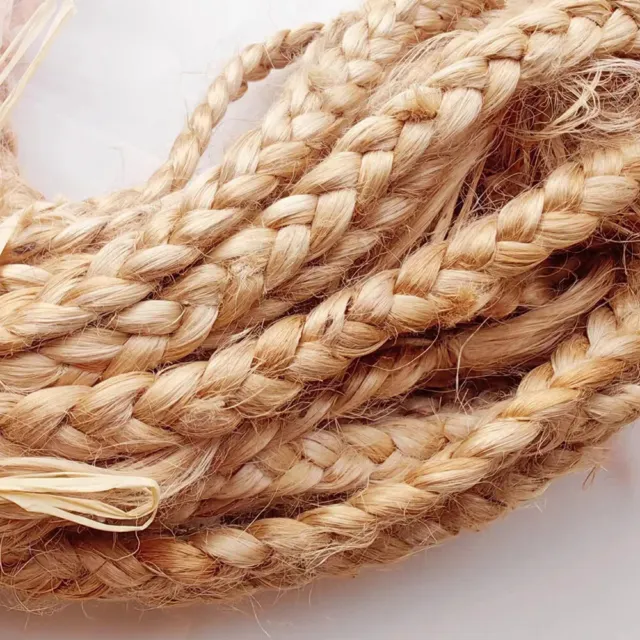 Natural Rattan Hemp Rope Weaving Material Braided Handmade Branch for DIY Craft