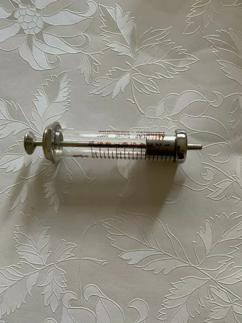 Glasspritze Aesculap-I socal 10 ml Alte Arztspritze