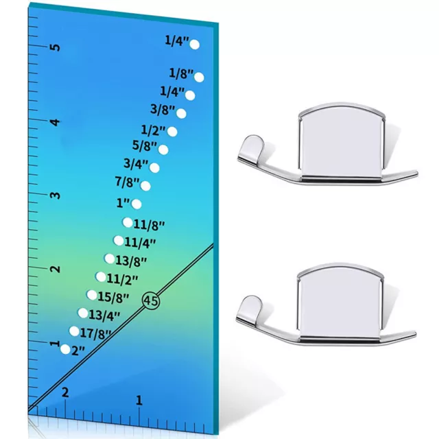 Stitching Seam Guide Gauge Ruler DIY Sewing Machine Magnetic Accessories Set