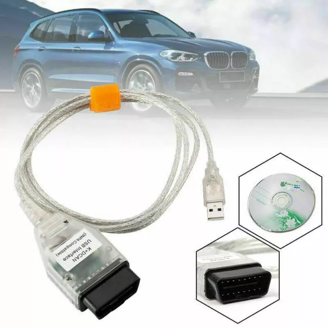 Auto Diagnosegerät INPA/Ediabas K+D-CAN DCAN Scanner USB OBD2 EOBD Kabel für BMW