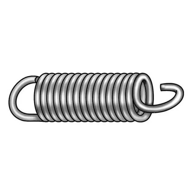 GRAINGER APPROVED 1NAR2 Ext Spring,Cot,Stl,2 1/4 OAL,3/4 OD,PK6