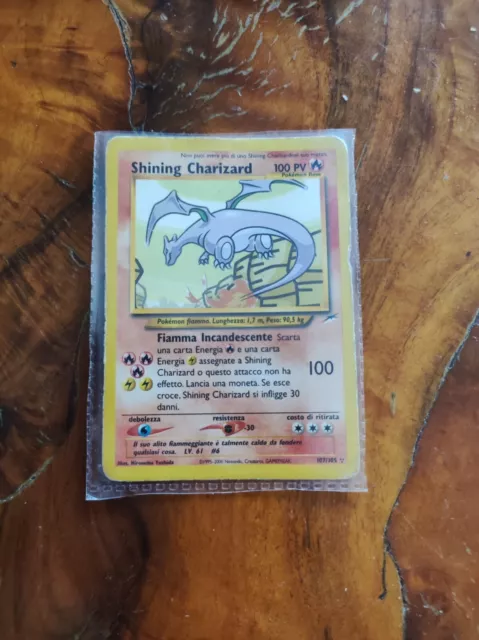 Shining Charizard Holo Neo Destiny 107/105 LP carta pokemon da collezione