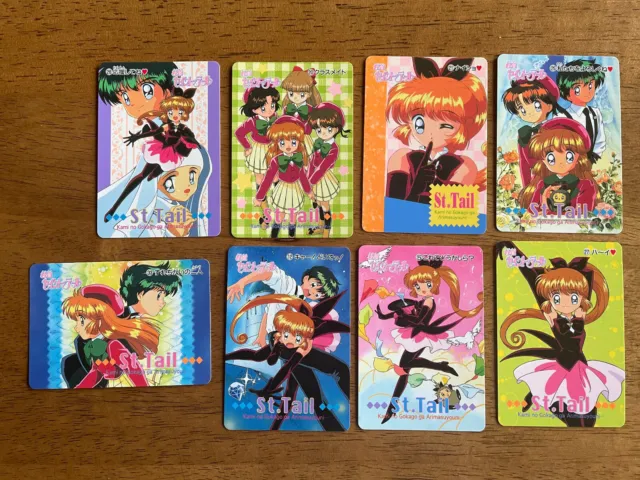 Saint Tail set de 8 cartes de collection originales japonaises RARE
