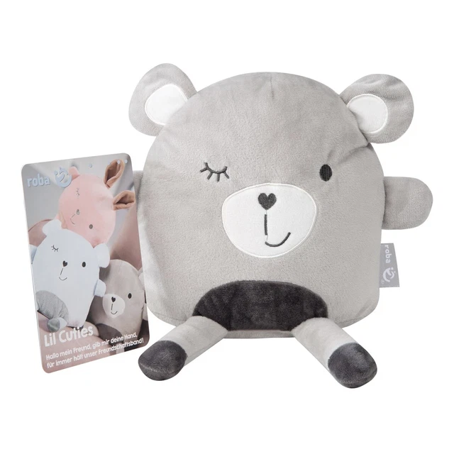 Cojín de peluche Roba Kids estilo gris plata EXCELENTE