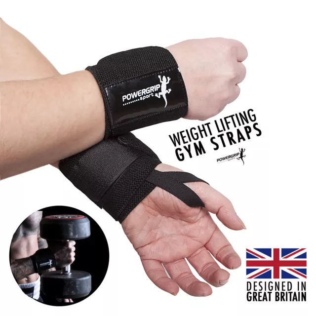 Padded Wrist Wraps Weight Lifting Training Gym Straps Support Grip Crossfit