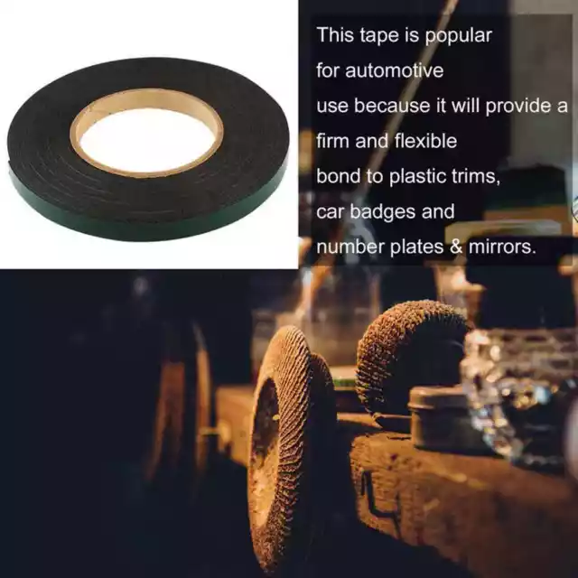 10m Foam Tape Double Sided Tape Waterproof Mounting Roll for Car Trims Number