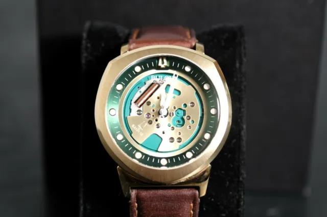 Bulova Accutron II 97A110 Alpha Spaceview Brown Leather GreatCo USA FastShipping