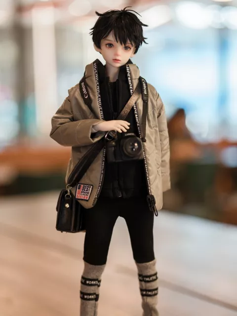 Bambola artista BJD 1/4 resina occhi articolati trucco viso maschio ragazzo corpo nudo giocattoli regalo