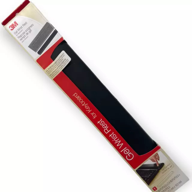 Keyboard Wrist Rest Gel Black Leatherette Kp200le