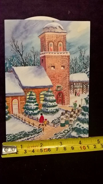 10 Assorted 1970/80’s Vintage Christmas Cards with traditional greetings 3
