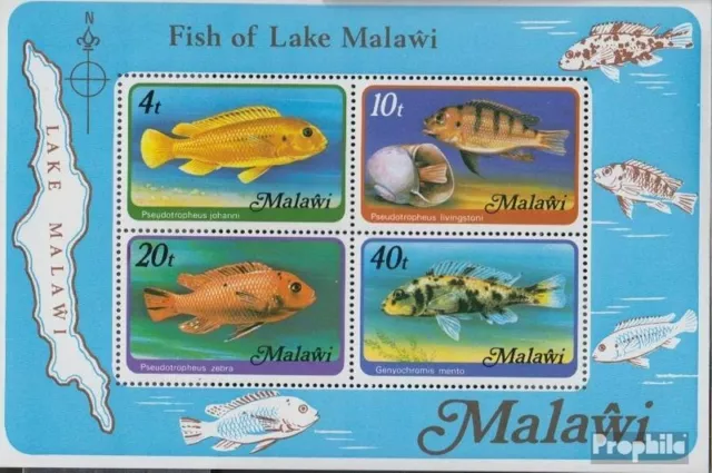 Malawi Block49Y (complete issue) unmounted mint / never hinged 1977 Buntbarsche