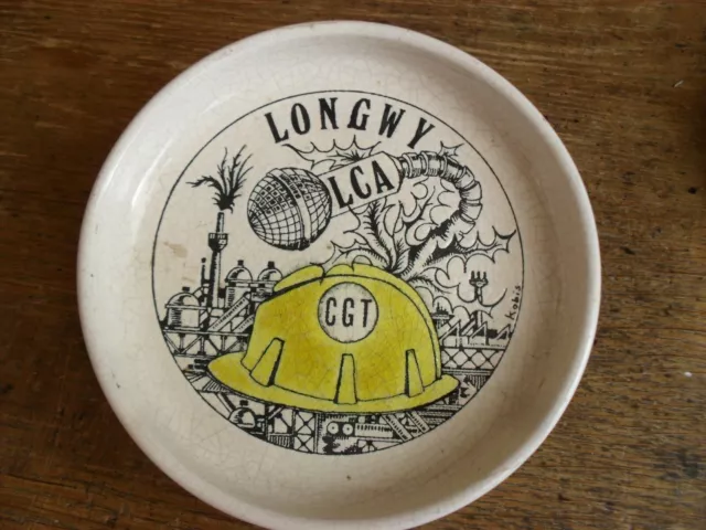 CGT SYNDICAT LONGWY Vide Poche Faience Emaux De Longwy