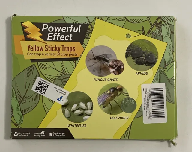 Powerful Effect, Yellow Sticky Traps, 30 Pack 6" x 8" 2