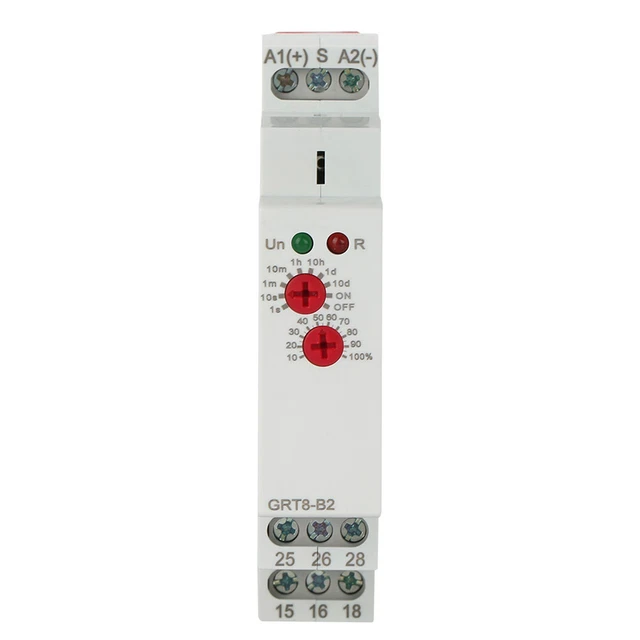 GRT8-B2 Small Single Function Control Din Rail Time Relay AC/DC 12V-240V