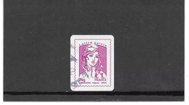 France 2015.Marianne De Ciappa. Lettre Suivie Timbre Aut Cachet Rond Cote 12€00