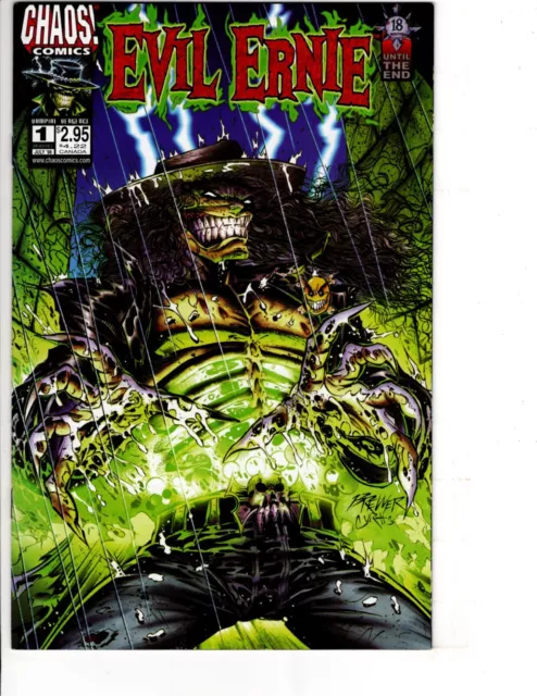Evil Ernie #1 Comic Book 1998 Chaos Comics NM- High Grade