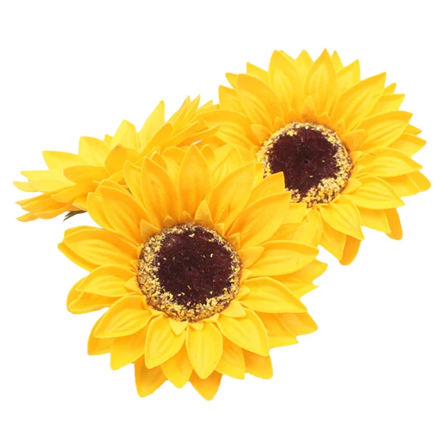 25 pz/set fioriera sapone per nozze ornamento girasoli tavolo da pranzo decorazione corona