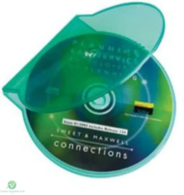 Clear Green Clam Shell Plastic High Quality Single Case CD DVD Disk Storage