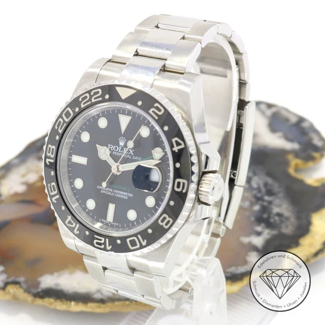 Rolex GMT-Master II Stahl 40mm Automatik Uhr Wertanlage 116710LN xxyy
