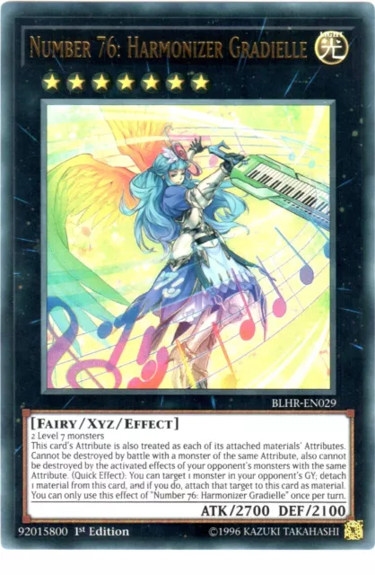 Yu-Gi-Oh! Number 76: Harmonizer Gradielle Blhr-En029 Ultra Rara Inglese