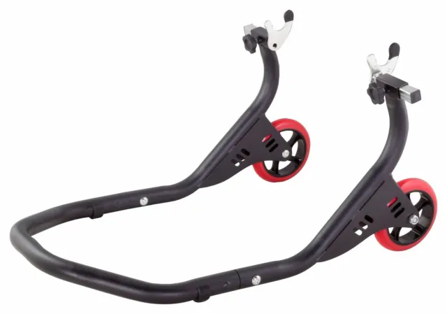 Motorcycle Rear Track Paddock Stand BikeTek Premium Matt Black Elite Pro Stand