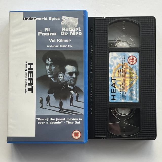 HEAT (1995) VHS - Al Pacino / Robert De Niro / Val Kilmer £5.99