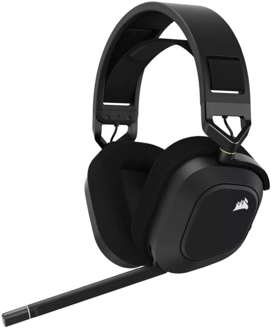 CORSAIR HS80 RGB WIRELESS Multiplatform Gaming Headset - Dolby Atmos - Broadcast