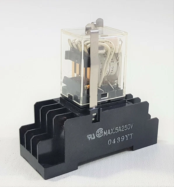 OMRON MY4N ELECTROMAGNETIC Relay, PYC-AI Relay Socket £8.86 - PicClick UK