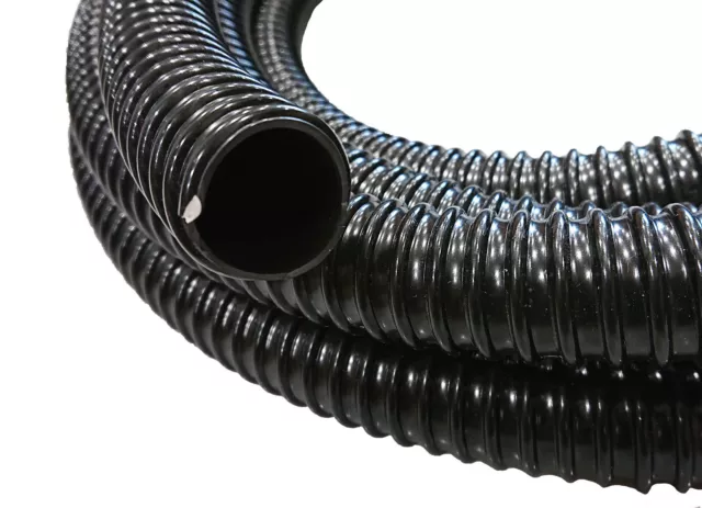 Schwarz Gewelltes Pvc Flexibler Gartenteichschlauch Vakuumrohr Verschiedene Grössen