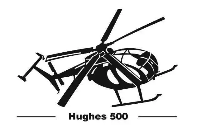 Hughes 500 (Variante 2) Aufkleber