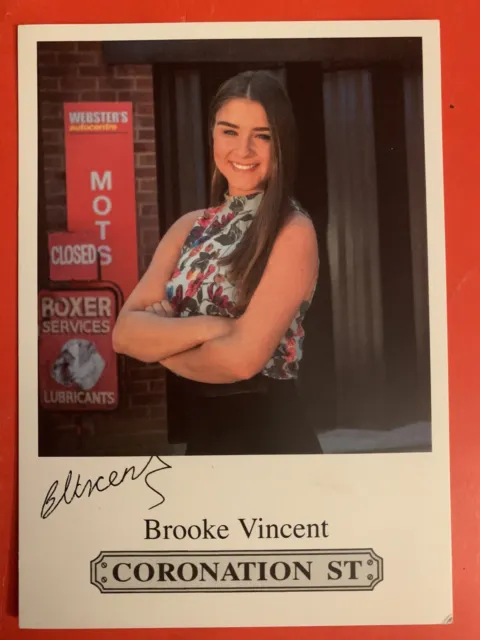 Brooke Vincent TV Actress (Coronation Street) PreSigned Cast Card
