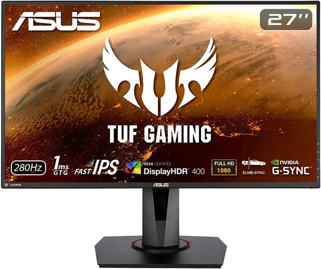 ASUS TUF Gaming VG279QM 27" 16:9 280 Hz 1080p Adaptive-Sync IPS Gaming Monitor