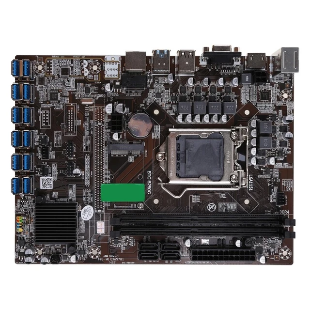 B250C BT Miner Motherboard DDR4 CPU LGA 1151 Supports12 PCI-E X1 Graphics Card