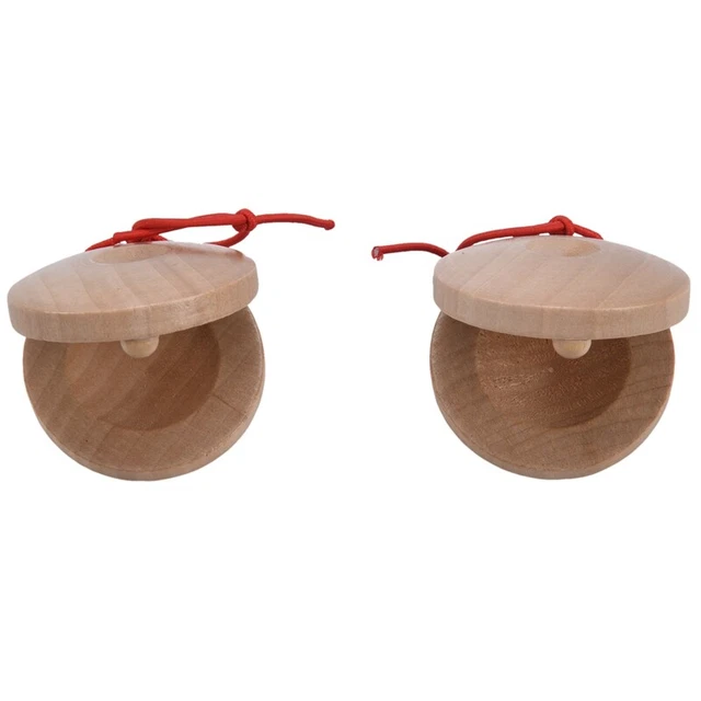 Strumento Musicale A Percussione in Legno di Castanets. Coppia Musicale Fla R6I7