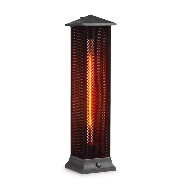 Heizstrahler Infrarot Terrassenheizer 1500W Carbon-Heizelement IP55 schwarz