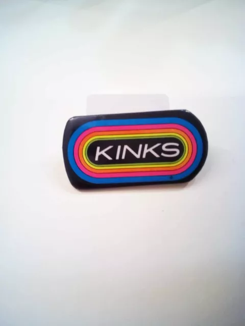 Kinks Pinback Rock Band Vintage Pin Button Badge 80's NOS