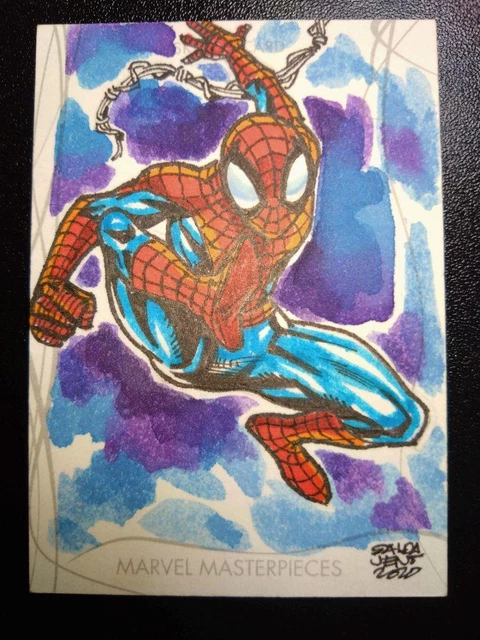 Marvel Spiderman Sketch Card Artist autograph by Jason Saldajeno 1Of1 Marvel Spiderman Sketch Card Artist autograph by Jason Saldajeno 1Of1