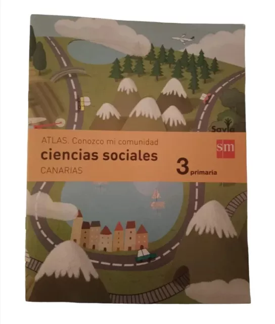 Atlas Ciencias Sociales 3º Primaria Buen Estado Tapa Blanda Envios Gratis España