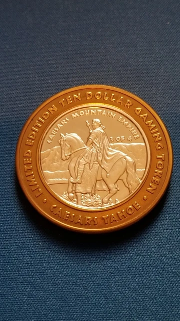 Caesars Tahoe Silver Strike $10 Gaming Token Caesars Mountain Empire 3 of 4