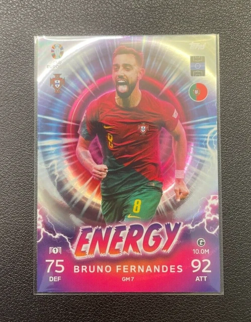 Topps Match Attax EURO 2024 - Carte ENERGY Frankie De Jong (GM6) Ultra Rare
