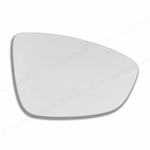 For VW Beetle 2011-19 right hand side wing door mirror glass