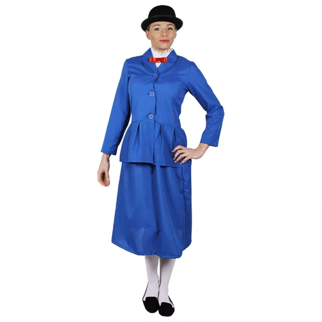 Ladies Magical Nanny Costume Book Character Victorian Fancy Dress Adult Womens