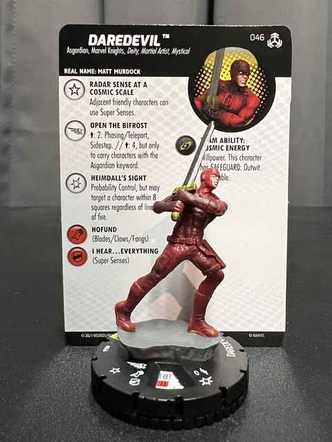 Daredevil 046 Super Rare Avengers War of the Realms Marvel Heroclix w/ card