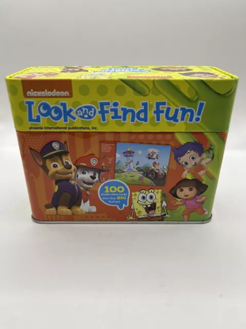 NICKELODEON LOOK AND Find Fun Activity Tin Set Bubble Guppies Paw Patrol As  New $19.68 - PicClick