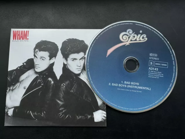 WHAM / GEORGE MICHAEL CD Bad Boys Rare Cd Single