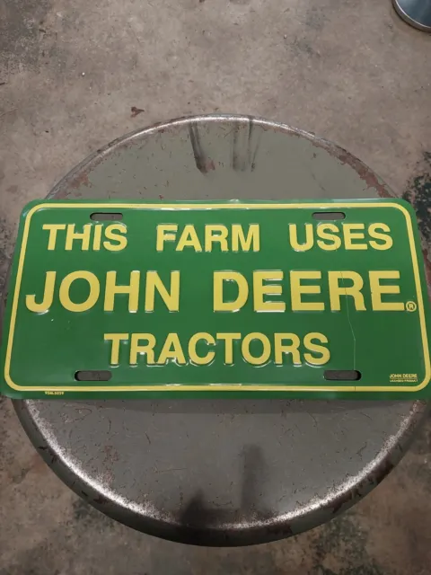 This Farm Uses John Deere Tractors  Vanity License Plate