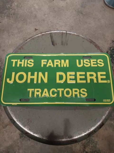 This Farm Uses John Deere Tractors  Vanity License Plate