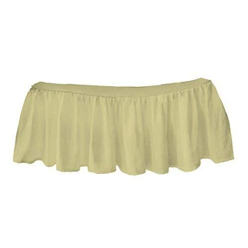 bkb Solid Ruffled Mini Crib Skirt Yellow